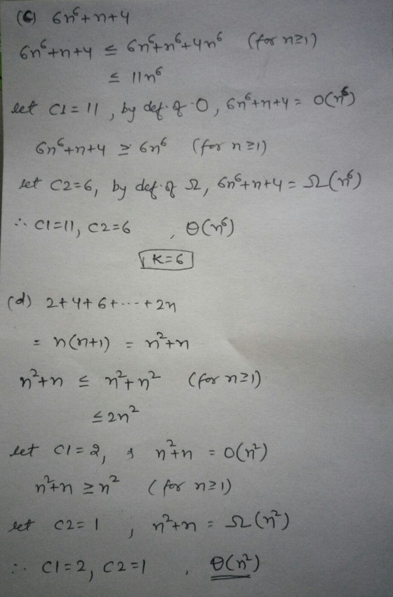 (6) 658+n+4 En tnty a botn + 406 (for m2). let Ca= 11, by def. g 0, 6n+n+y = 0 Gunty = 64 (for n=1) let (2=6, by def of er, s