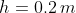 h = 0.2 \: m