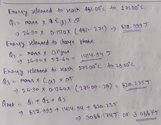 Energy released to reach 461.00°C to 271.00°C. Q – Молл хас) хот - 26-90 x o-sox (4+1 — 21) » $52. 999 2 Energy released to c
