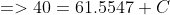 > 40 61.5547 C
