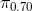 \pi _{0.70}