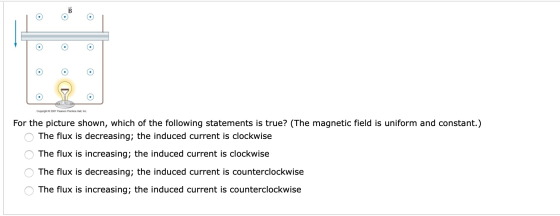 Copyright © 2007 Pearson Prentice Hall,Inc. For the picture shown, which of the following statements is true? (The magnetic f