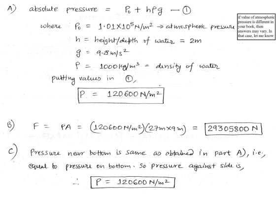 absolute pressure + hp if value of atmospheric pressure is different in where Po- 1.DLX10s /m2-> atmosphenk.pressuruļpr book,