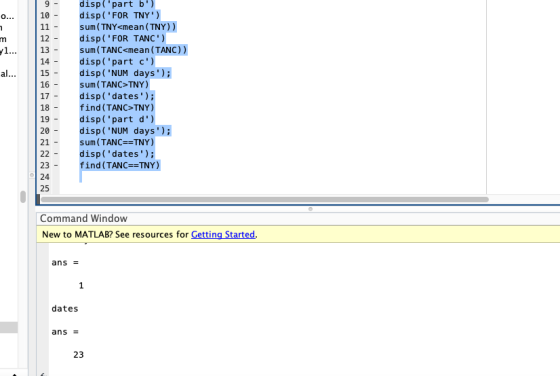 0... m 1... al... 9 10 11 - 12 13 14 - 15 - 16 17 18 19 20 21 22 23 24 25 disp(part by disp(FOR TNY) sum (TNY<mean (TNY))