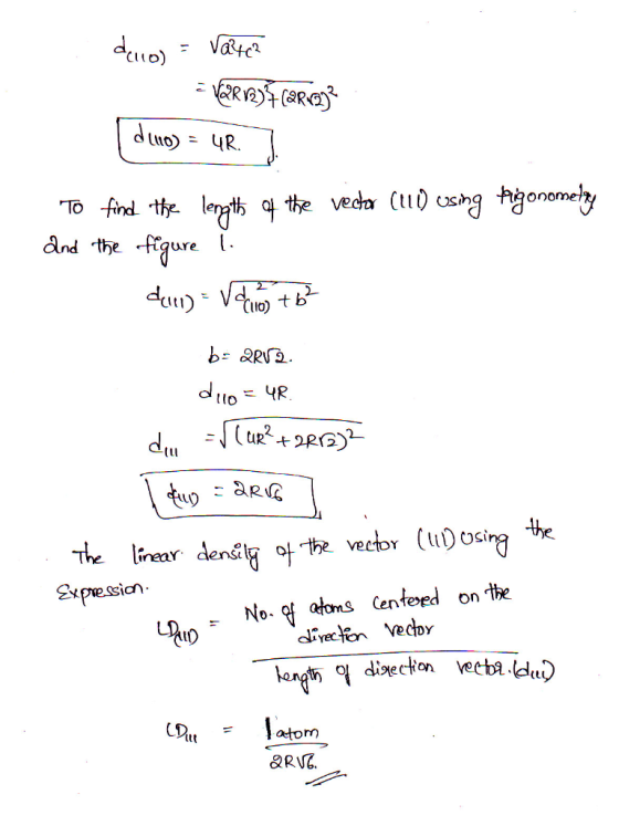 dello = varte? = VQR 12); Carray? | deno) = UR. ] To find the length of the vector (III) using Pigonometry and the figure l.