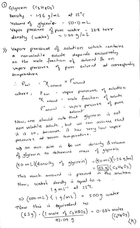 Dens Voume denstu (w- » vapor pressure sol.h o which contains a non vole solle depe on the mole pachon el solvent &- on Vapor pessure nds excusi pure selvtntat covesp uTeSolVe Solye solve Vaper pressue ton sowcn mole CSuTe sol vぐ Now,one should note that guce in Sno on volathle sowte. but we can assuMe tha it so , becae t ha^ very low to w« density & volumu mous This much amou๗ revert , Now waters densty i HO (3lsO3 a2-09 O