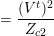 \small = \frac{(V^{t})^2}{Z_{c2}}