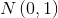 N\left ( 0,1 \right )