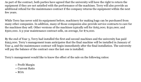 As part of the contract, both parties have agreed that the university will have the right to return the equipment if they are