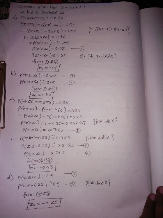 Solution: ivon that NCO ue have to detcfmine zo l-R z»z.) _ rz?a)よ0.go l-2贮>a) -o.gd P(z-3) 238s -o 25