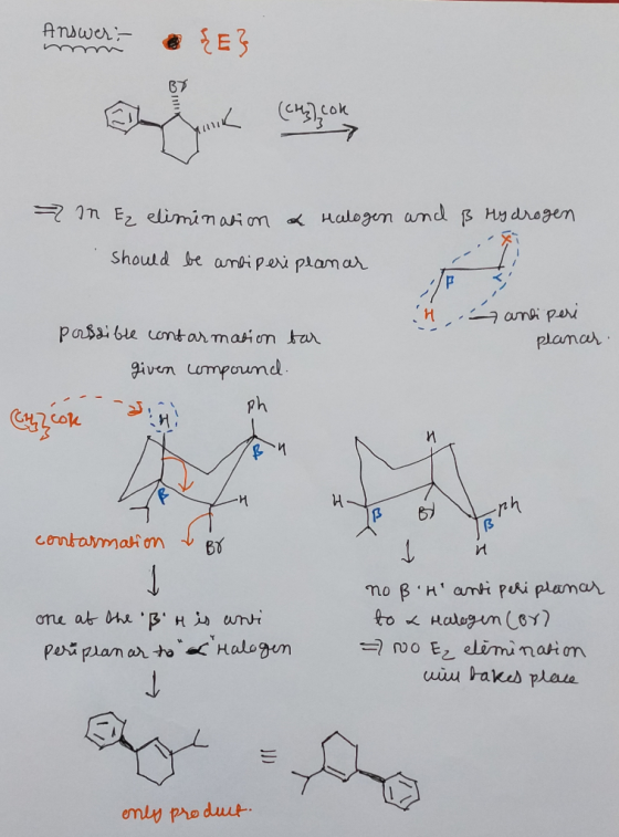 Answer E3 B7 1n Ez eliminai om Halogen amd s Hydrogem Should be anbi pei plamar amai pai plamar pasaibe contar mai on tar giv