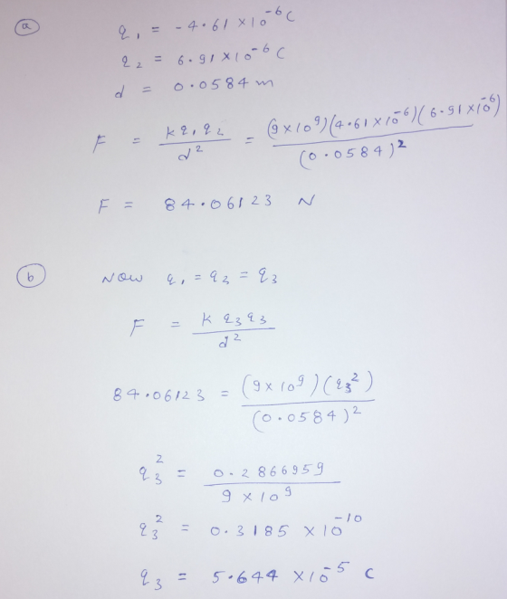 仄 22= 6.91X10-6C K 2313 2. d7 84,06123 = (3xfo :0584)2 2. 23 = o. 2 866359 9 xloS 2 23. = 0.3185 x10