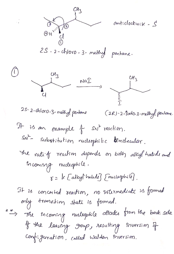 CH3 antidockw:k- S makapantane - chioro - 3 2S - 2 CH CH3 NaD 2s- 2-chluro-3-multy penone C2R)-2-0do.3-methyl penteme. enanpl