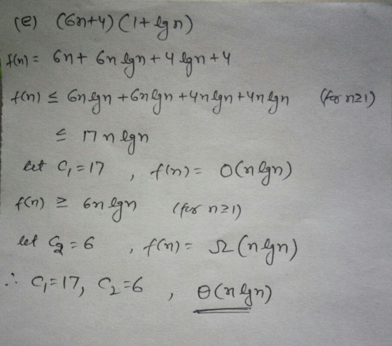 re (6nty) (Itegn) fm = 6nt bn lgn + 4 lgnty tin) = bn gn + bulgn + unegntungn (for 121) I s innen eet C=17, find- ocnlgn) f(n