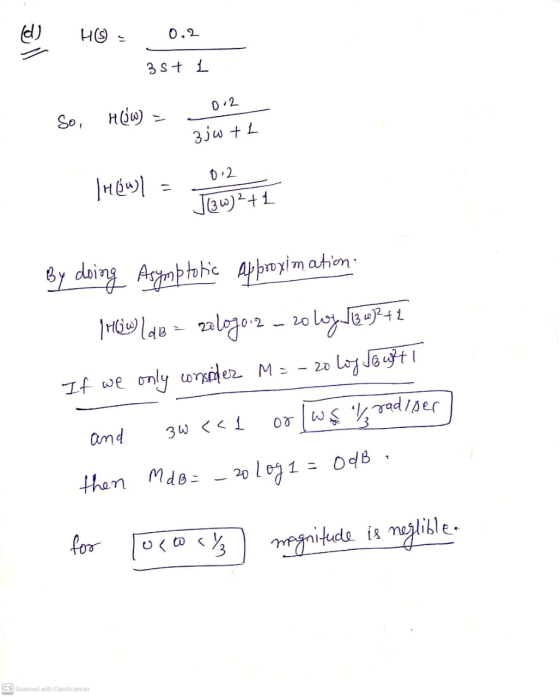le) HS 0,2 3st 1 0.2 So, HW) 3 jwth 0.2 THOM) Jow)2+1 . By doing Asymptotic Approximation How ldeo z zalogo.2 – 20 2 24 قال و