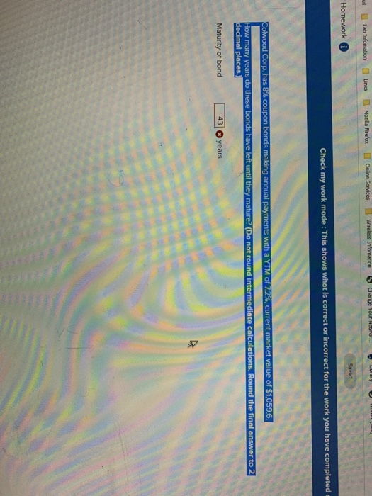 Lab Information Links Mozilla Firefox Online Services way Wireless Infomation Change Saved Homework Check my work mode: This