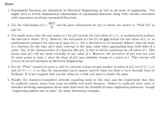 Hints: 1. Exponential functions are ubiquitous in Electrical Engineering as well as all areas of engineering. You might need
