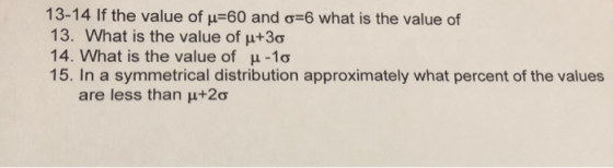 13-14 If the value of u=60 and o=6 what is the value of 13. What is the value of u+30 14. What is the value of u-10 15. In a
