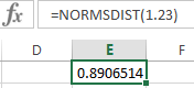 fr
=NORMSDIST(1.23)
DE
0.8906514!
o
to.89865141
