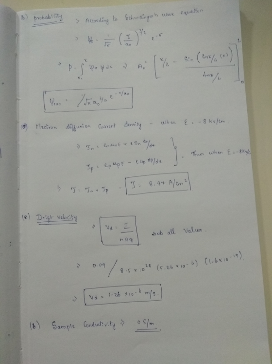 b) 、obability > According ting a.o ค. d) Electron Thun when8k (e) Ditt velocitd Valwn 0.04 (6) Sample Geatr.td> os/m シ