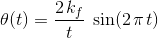 2 kf sin(27) o(t) = ?