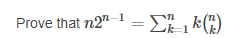 1 k/n) m-1 Prove that n2n-l-Li
