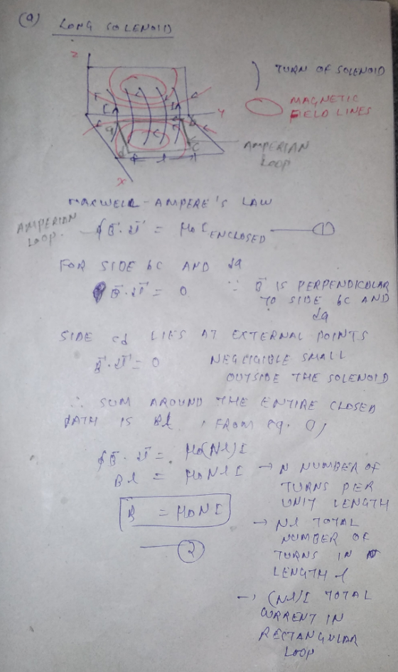 MAGNETIC FELO LINE Loep 50 To sre c AND da OUARENT IN Loop