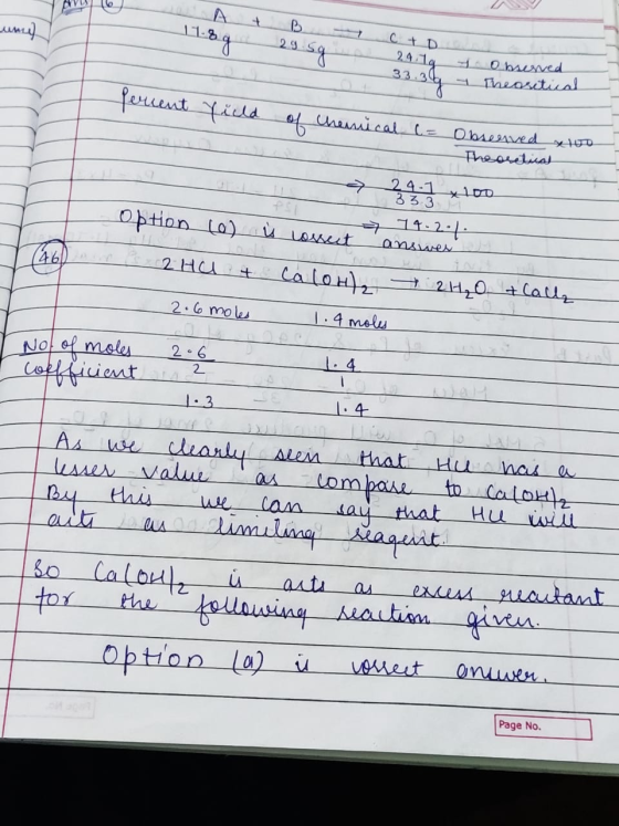 Ct D 2959 Ohaened 33y Theasitial fercent fiels hanaical Obesaved The aretiual 24-1 33.3 1.2-4 answer Option La) Loset 46 2 HU