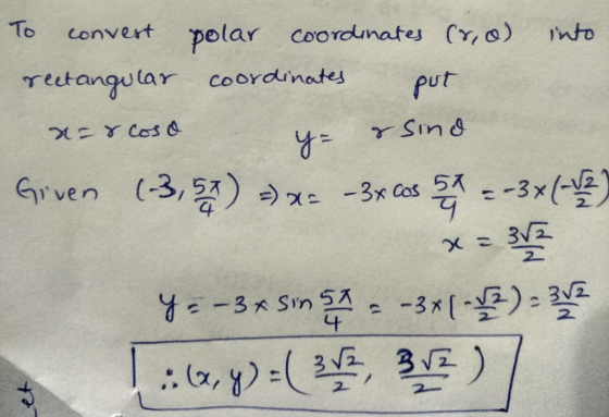 To convert pelar coordunates Crto reetangutar coordunates ut Sind 2. 4 2 2. 2. 4