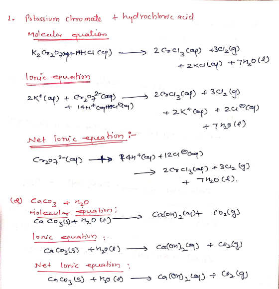 1. Potassium choomate + hydrochlorosc acid Molealos cuation K₂C%20capt 1944 copy 2 Coelz caps +3022 (9) +2Kalap] +712011) lon
