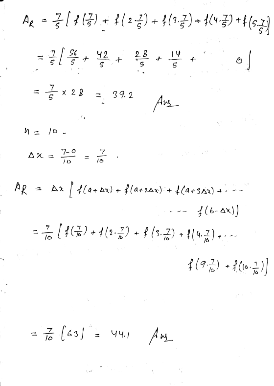 5 As - 공 () + (2²) + }(3Q) + (4) ++(s) = + + + + 2 7 1 1 x22 TH 39.2 Aug na 10 A= 7 ) 70 AR Aa Ala + ax) + f (a + 2.ax) + 4 (