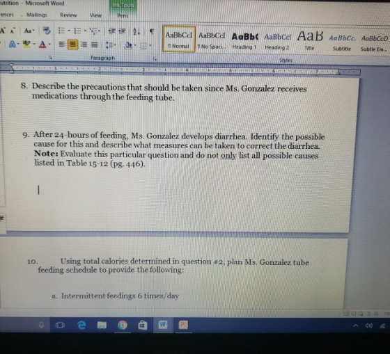 utrition - Microsoft Word ences - Mailings Review View Anu EE A S 2 1 TABbca AaBbcd AaBbc AaBbce AaB AaBbce. AaBbcc Normal In