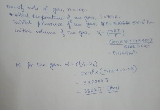 a intiaal tend as,nelOD 506 5xIo 0.1164 w 332000 3 332kJ )