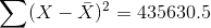 Σx - X)2 = 435630.5