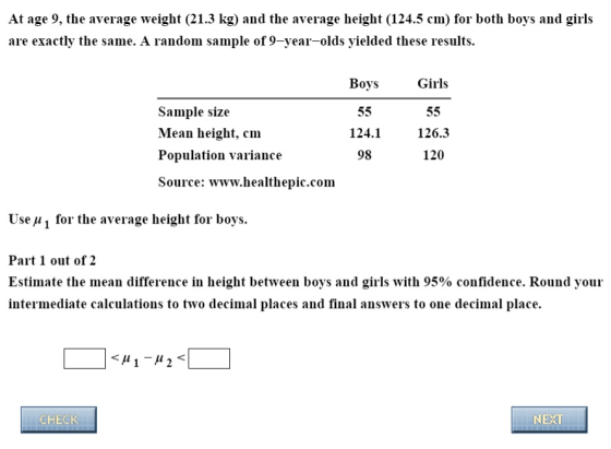 At age 9, the average weight (21.3 kg) and the average height (124.5 cm) for both boys and girls are exactly the same. A rand