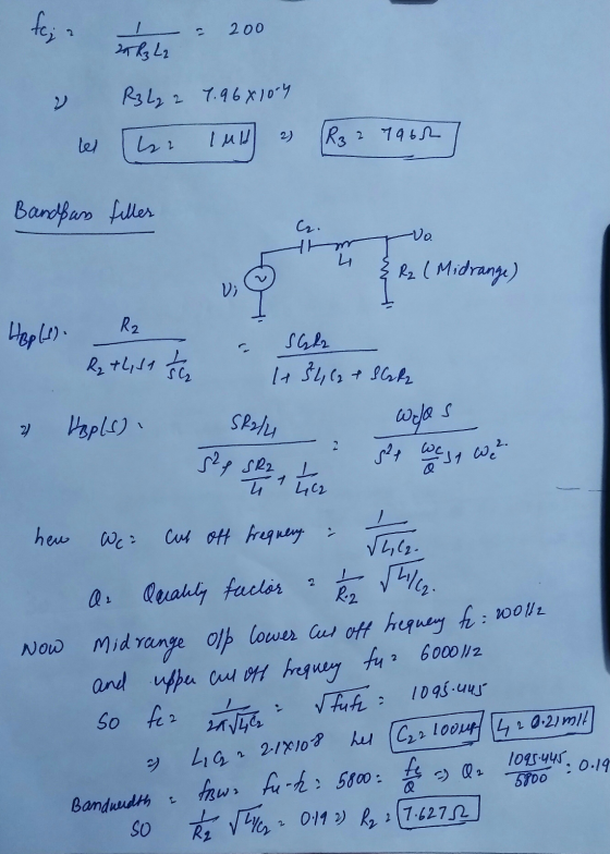 feja - a 200 22₂ L2 R3L₂ 2 7.96*10-4 lel 2) Lan Iuld (R3 2 7960 Bandsans filler -Vo. C. Hm 4 R₂ ( Midrange) (Midrang Vi R2 He