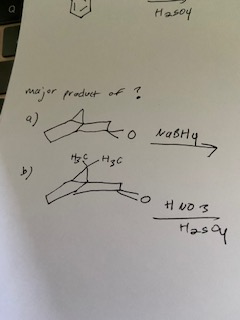 Hasoy major product of ? a) Ato rastly, H3 H₃C HNO3 Hasoy