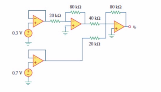 80 ΚΩ 80 ΚΩ 20 ΚΩ Λ 40 ΚΩ 0.3V + 20 ΚΩ A 0.7V