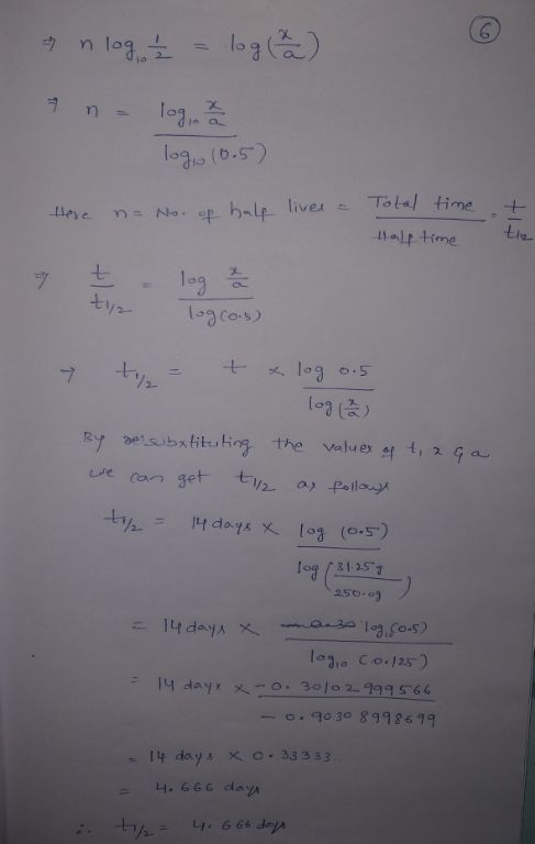 n lagio (0.5) Total time hese CANoopbale liver 1ang tys L03 0.5 Ry besubatituting the value t, 2 Ga ve can get t2 a Pollou H