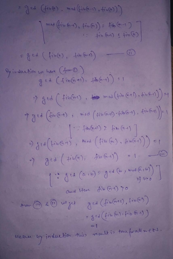 ged (film) mos (five-1), fium)) mod (fix G), fix (m)) = fib (m-1) tib Goa) e fio 11 fito () ] ged (fb), tib (1) By induction