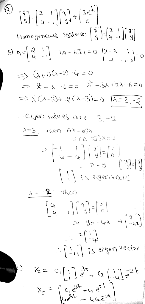 12 17 101-12-1138+13] Homogeneous system (3 b) ALP ] 14-431=0 | (3] do => (+D(x-2-4=0 >$-4-6=0 *-34 +21-6=0 => j (1-3)+Q(-3)=