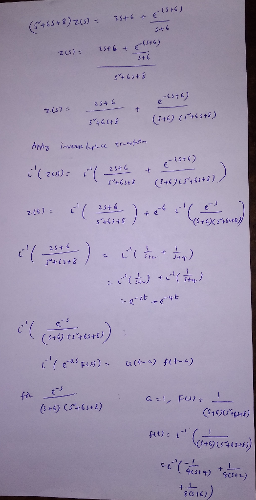 25+6 & elst (5+65+8) 2(3) = S46 25+6 + 215) = 6-1816) 5+6 8765+ 8 e-1516) 25+ 6 215) S76518 (5+6) (5+68+8) Apply invers lapte