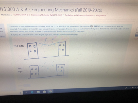 HYS1800 A & B - Engineering Mechanics (Fall 2019-2020) My courses / SC/PHYS1800 A & B - Engineering Mechanics (Fall 2019-2020