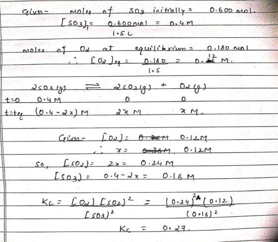 Given moles of Soz initially 2 0.600 male عبيرLs0 سام دامي 600.م با یه ] للصيد وقامتصاصطناه م معلم معلممه . [Oo Jep = 0.180 =