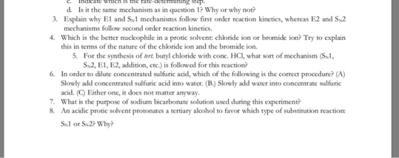 C. Indicate which is the late-detemning step. d. Is it the same mechanism as in question 1? Why or why not? 3. Explain why El