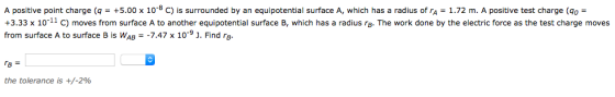 A positive point charge (q = +5.00 times 10-8 C) i