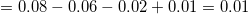 0.08-0.06-0.02 + 0.01 0.01
