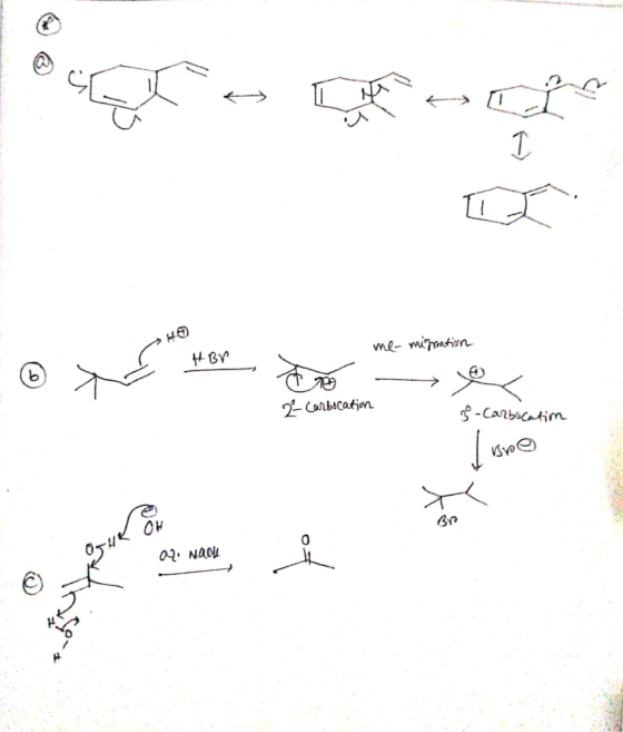 IL H BV me migration In or 2 Carbocation g-Carbocation 02. NAOH