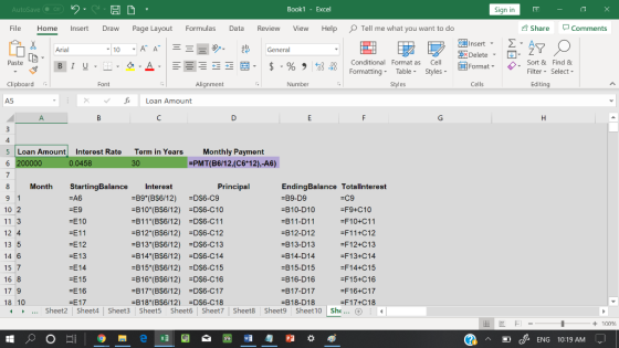 AutoSave Of H D Book1 - Excel Sign in File Home Insert Draw Page Layout Formulas Data Review View Help Tell me what you want