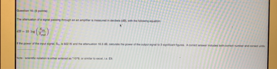 the power 922 W and the nation 1638. calculate the power of the output notion is the entered as 10, or to cele